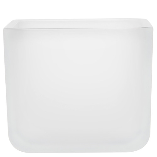 16 oz Lexington Cube Glass Container Frosted