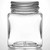 3.4 oz Square Glass Jar 43mm Thread with Screw Cap