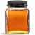 3.4 oz Square Glass Jar 43mm Thread with Honey