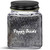 3.4 oz Square Glass Jar 43mm Thread with Poppy Seeds