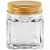 Screw Cap 43-400 Aluminum Gold With PE Liner with Clear Jar