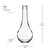 8 oz Drop Glass Bottle 28mm Thread Dimensions