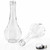 8 oz Drop Glass Bottle 28mm Thread Side View