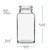 8 oz Orleans Square Bottle 43mm Thread Dimensions