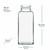 16 oz Orleans Square Bottle 43mm Thread Dimensions