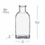 16 oz Wide Mouth Roma Glass Bottle Dimensions