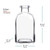 8.5 oz Roma Glass Bottle Dimensions