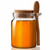 8.5 oz Glass Jar With Cork And Spoon with Honey