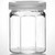 1.2 oz Octagonal Glass Jar with Plastic Cap