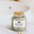 8 oz Apothecary Glass Jar with Bath Salts