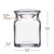 8.5 oz Square Glass Jar Dimensions