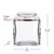 3.4 oz Square Glass Jar Dimensions