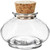 3.4 oz Bean Glass Jar Clear with Cork