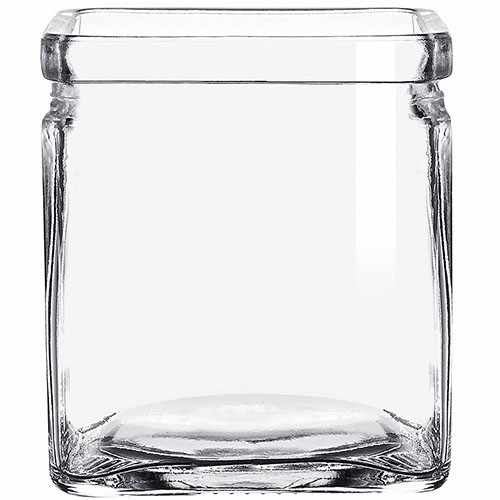 3 oz Square Candle Glass Container