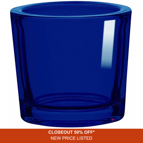 2.5 oz Heavy Glass Container Cobalt Blue