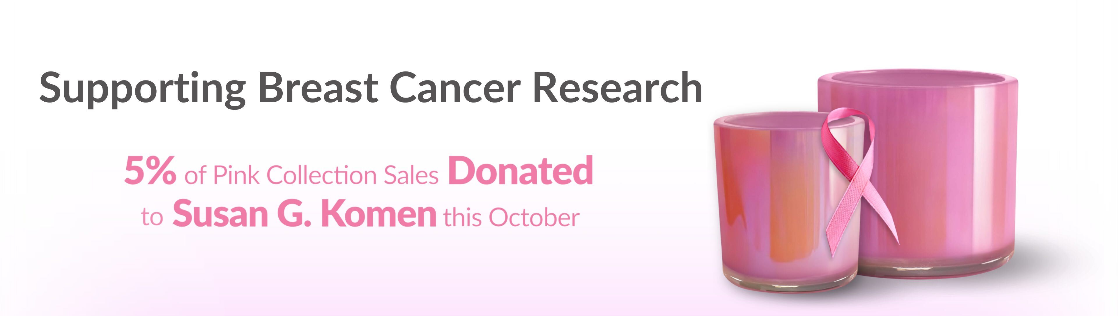 Breast Cancer Support Donation Glassnow