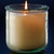 10 oz Classico Recycled Glass Candle Container with Candle