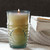 11 oz Bee Recycled Glass Container with Candle