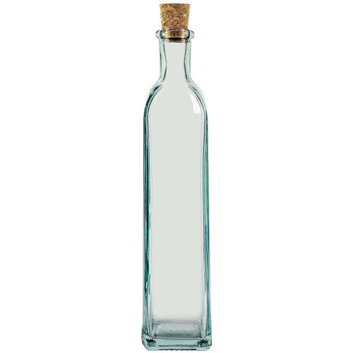 13oz Rectangle Recycled Glass Bottle