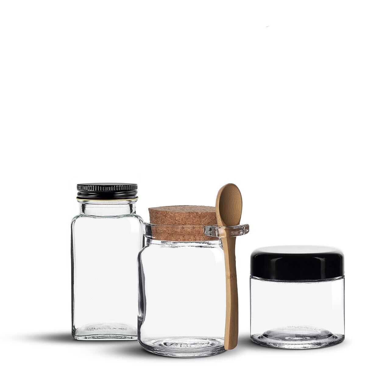 Glassnow Bath Salts and Scrubs Containers