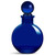 1 1/4" Ball Glass Top Stopper For 18.5mm Opening Bottles with Cobalt Blue Bottle