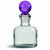 1 1/4" Ball Glass Top Stopper For 18.5mm Opening Bottles with Violet Glass Ball Top