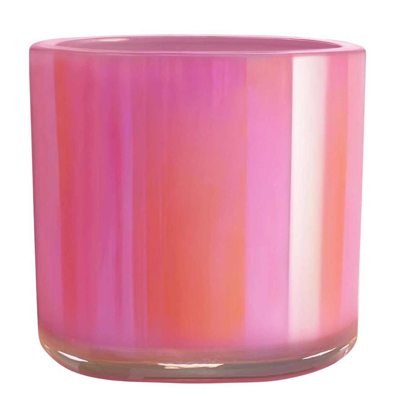 16 oz Iridescent Pink candle Jar