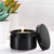 Metal Cap Black For Calypso Container with Candle