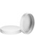 Metal Cap White For Calypso Container Side View