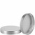 Metal Cap Silver For Wide Mouth Calypso Container Side View