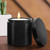 Metal Cap Black For Wide Mouth Calypso Container with Balck Candle