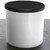 Metal Cap Black For Lexington Container with White Candle Container