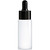 Dropper with Black Collar & Black Bulb 24-410, with 78mm Glass Pipette with White Bottle