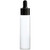 Dropper with Black Collar & Black Bulb 24-410, with 112mm Glass Pipette with White Bottle