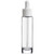 Dropper with White Collar & White Bulb 24-410, with 112mm Glass Pipette with Clear Bottle