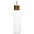 Dropper with Gold Aluminum Collar & White Bulb 24-410, with 112mm Glass Pipette with White Bottle