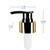 Black Pump 28/410, PP with Gold Metal Collar, 2ml/Stroke, 120mm Straw Dimensions