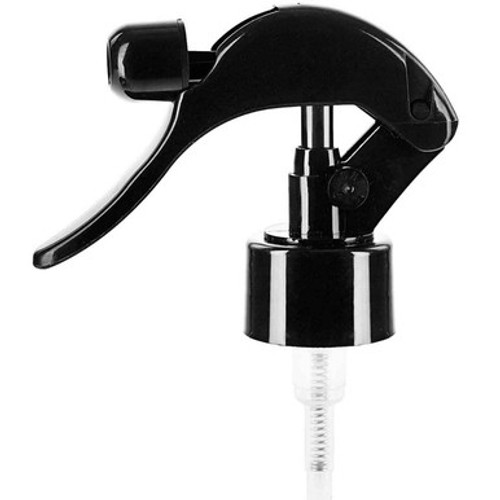 Black Trigger Sprayer 28/410, Plastic, 0.25ml/Stroke Micro Mist, 93mm Straw