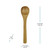 4 1/2" Bamboo Wood Spoon Dimensions