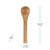 3 1/2" Bamboo Wood Spoon Dimensions