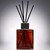 Square Dark Wood Top Reed Diffuser for 6005, 6016 or 5595 Glass Bottles with Dark Amber Bottle