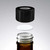 Reed Diffuser Cap 24/410 ABS Black Pearl Finish with Leak Proof PE Liner Sdie View