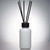 Reed Diffuser Cap 28/410 Aluminum Black Pearl Finish with Leak Proof PE Liner with White Bottle