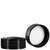 31-400 Plastic Screw Cap Black X Rib With PE Foam Liner Side View