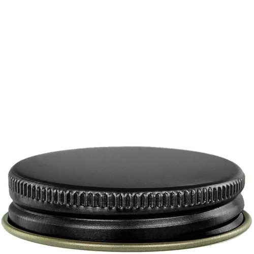 Screw Cap 43-400 Electrolytic Tinplate Black Finish with PE Liner