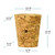 Tapered Agglomerated Cork 15/16" Top Diam, 13/16" Bottom Diam, 9/16" H Dimensions