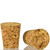 Tapered Agglomerated Cork 15/16" Top Diam, 11/16" Bottom Diam, 1 1/16" H Side View