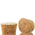 Tapered Agglomerated Cork 1 1/4" Top Diam, 1 1/16" Bottom Diam, 11/16" H Side View