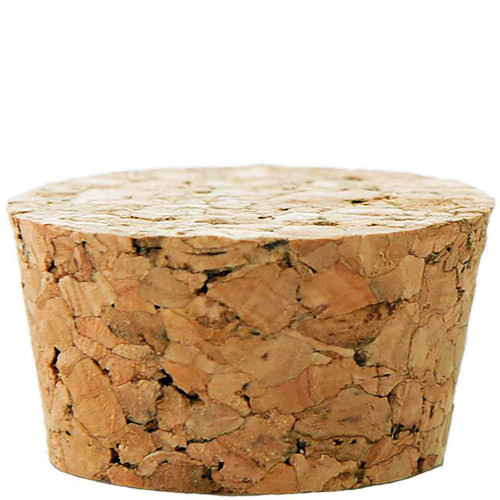 Tapered Agglomerated Cork 1 1/4" Top Diam, 1 1/16" Bottom Diam, 11/16" H