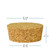 Tapered Agglomerated Cork 2 7/16 in Top Diam, 2 1/8" Bottom Diam, 1" H Dimensions